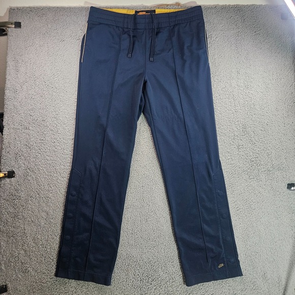 Nike Pants Men Large (38x34) Gym Track Workout‎ Navy Blue - Picture 1 of 16